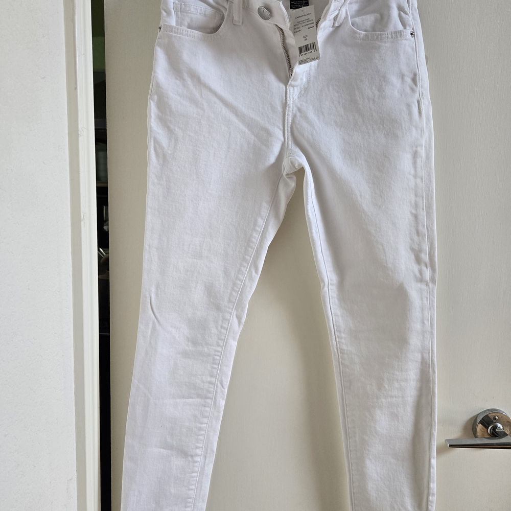 Current/Elliott Women's White Skinny Jeans